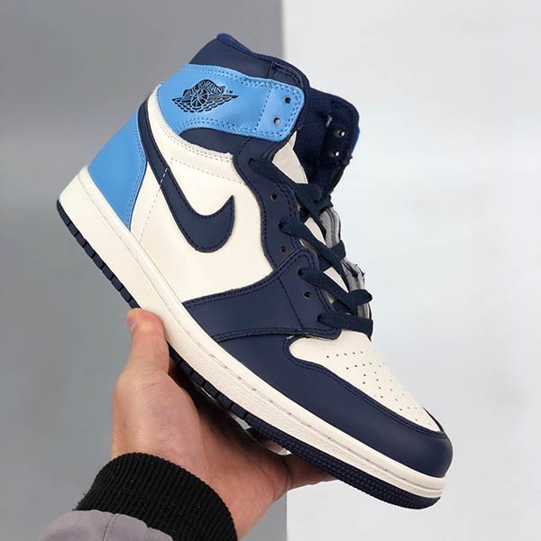 Nike Air Jordan 1 Replica Retro High OG Sail/Obsidian 555088-140