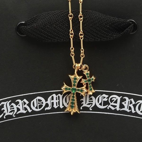 Super Hot Topic! Chrome Hearts Baby Fat Cross Necklace Replica Kuo68166