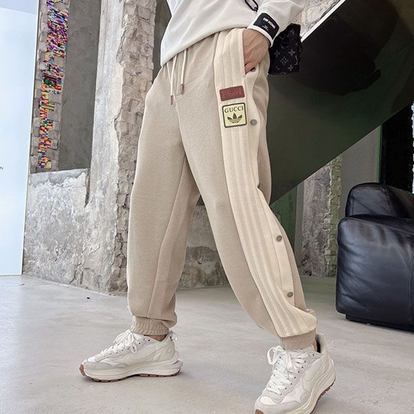 Super Hot Topic! Adidas x Gucci Cotton Jersey Pants Replica guo49367