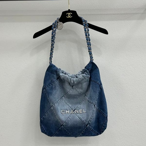 Popular Chanel Replica 22 Denim Handbag Tote SHN02479 Popular Chanel Replica 22 Denim Handbag Tote SHN02479