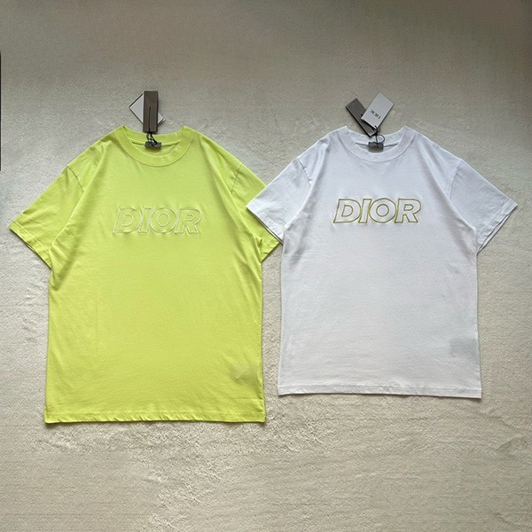 Hard to find Dior logo cotton T-shirt replica in 2 colors des35569