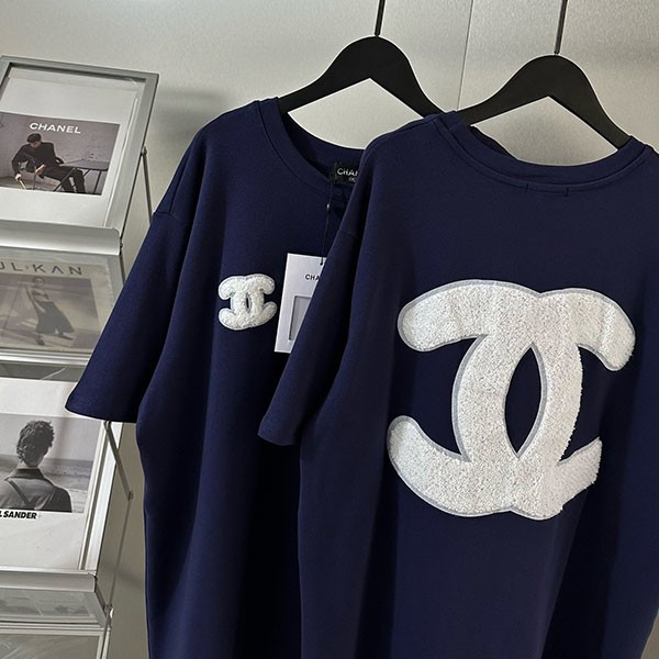 Chanel CC logo T-shirt replica shw66059
