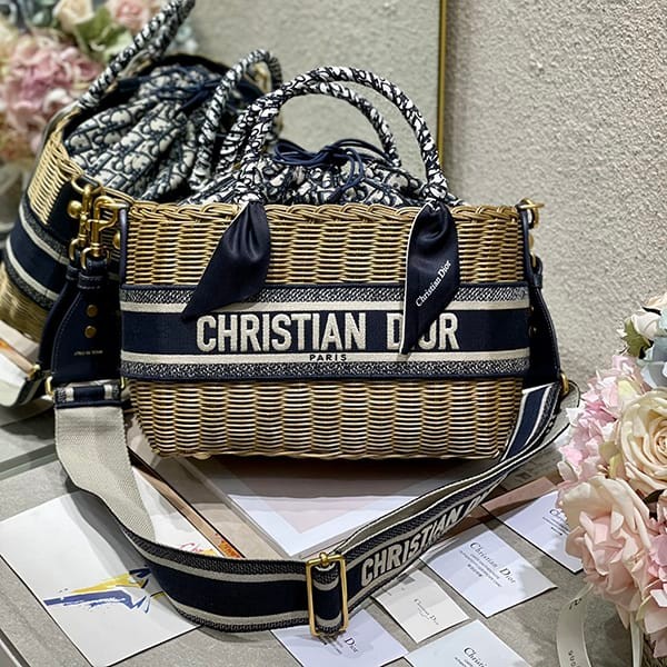 Extremely hard to find Dior copy wicker oblique basket bag dew18929 Extremely hard to find Dior copy wicker oblique basket bag dew18929