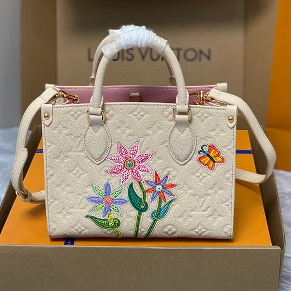 Rare Louis Vuitton LV x YK On the Go PM Replica Tote Bag M21732 Rare Louis Vuitton LV x YK On the Go PM Replica Tote Bag M21732