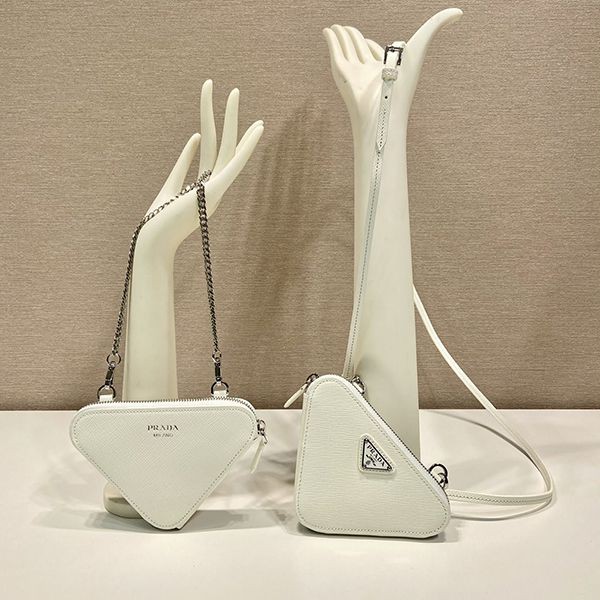 Very popular! Prada Saffiano leather mini pouch bag replica 1NR015