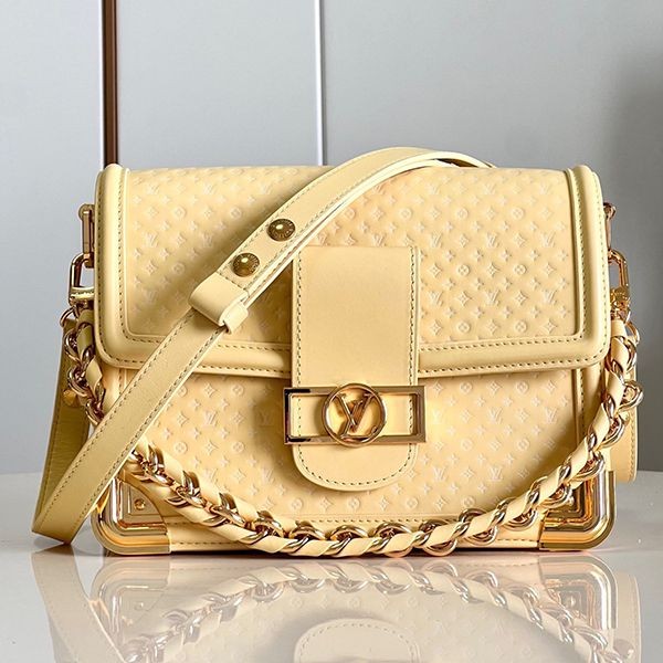 Louis Vuitton Dauphine MM Nanogram Bag with Tracking vuc57962 Louis Vuitton Dauphine MM Nanogram Bag with Tracking vuc57962