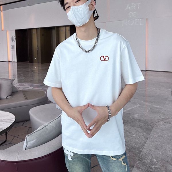 Recommended Valentino replica SIGNATURE print T-shirt in 2 colors Vus93382