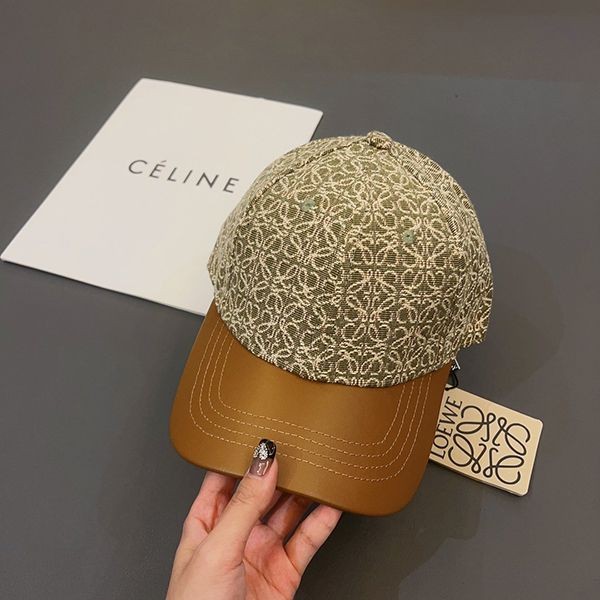 Hard to find Loewe Anagram Embroidered Cap Replica loa55909