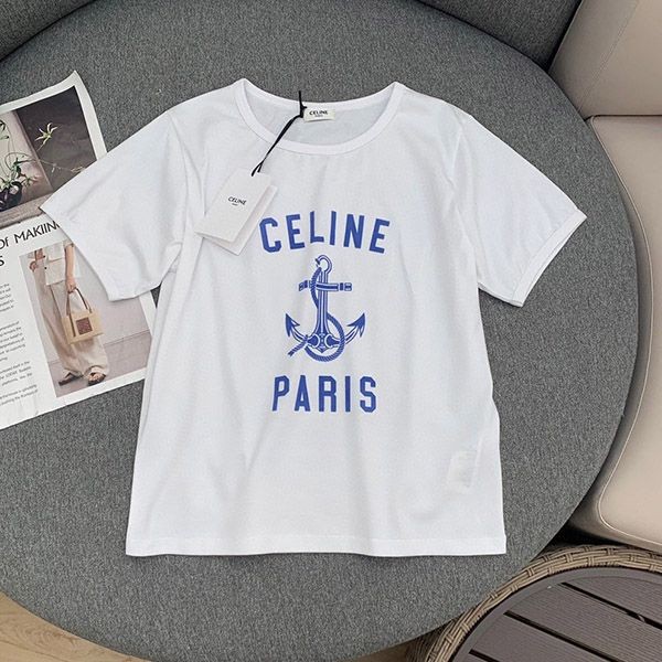 Cheap price! Celine Anchor 70S Striped T-shirt Replica 4 colors Cem65281