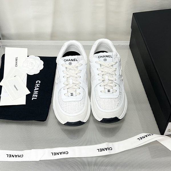 《Latest item★》Fake Chanel sneakers white shq66383