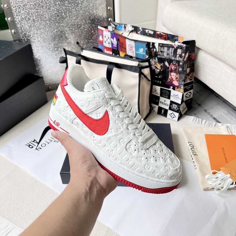 The Battle Between Louis Vuitton and Nike Replica Monogram Air Force 1 Collaboration Sneakers nam11575