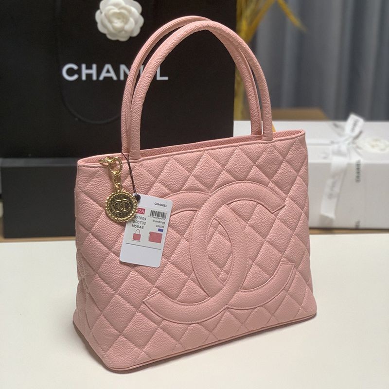 Extremely rare and hard to find! Chanel Caviar Skin Hilton Bag Parody AS1804