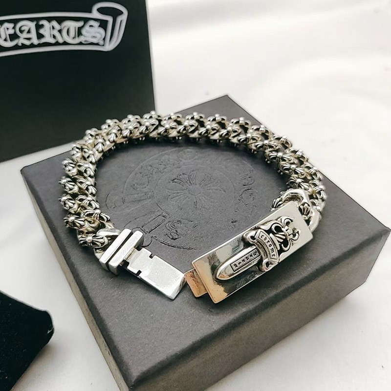 Not available in Japan Chrome Hearts replica Dagger & Fancy ID bracelet Kud06200