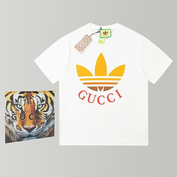 Best Price Guaranteed: Gucci x adidas Oversized Cotton Fake T-Shirt gul17263 Best Price Guaranteed: Gucci x adidas Oversized Cotton Fake T-Shirt gul17263