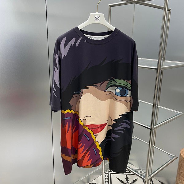 Limited collaboration Loewe x Ghibli Howl's Moving Castle T-shirt replica cotton loz28653 Limited collaboration Loewe x Ghibli Howl's Moving Castle T-shirt replica cotton loz28653