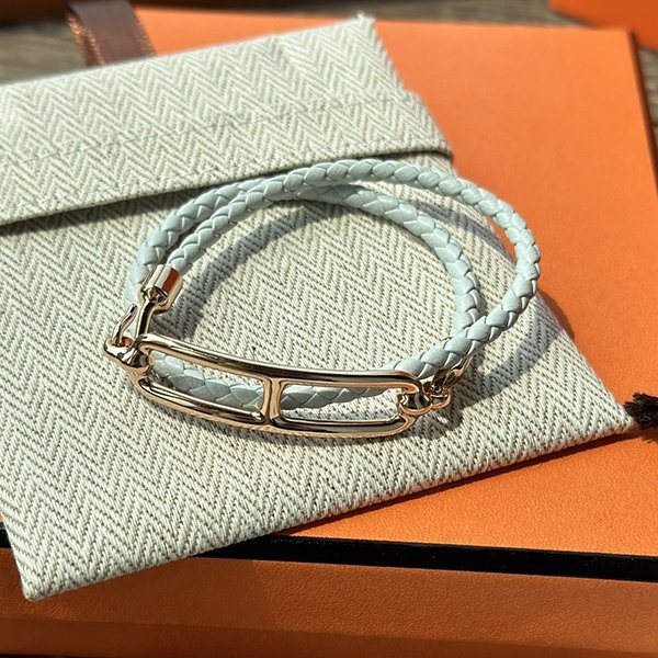New color ☆ Rare Hermes bracelet fake blue unisex erh25780