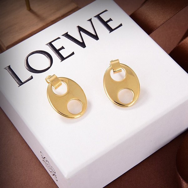 Perfect gift? Loewe earrings replica 18K gold loq95990