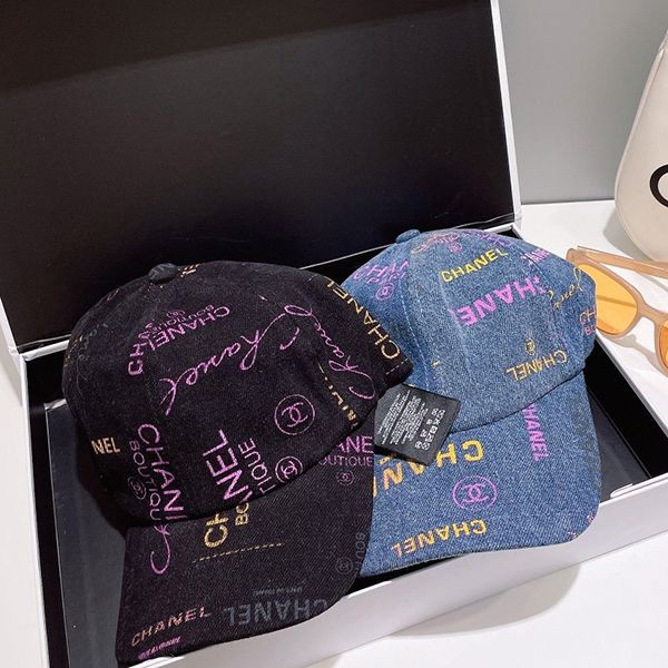 Colorful logo is cute? Chanel★Cap copy★Cotton shs27706