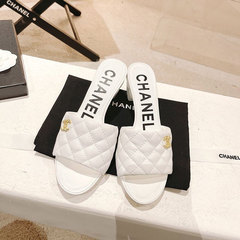 Very popular? New Chanel Coco Mark Sandals Mules Rare Fake shr96561