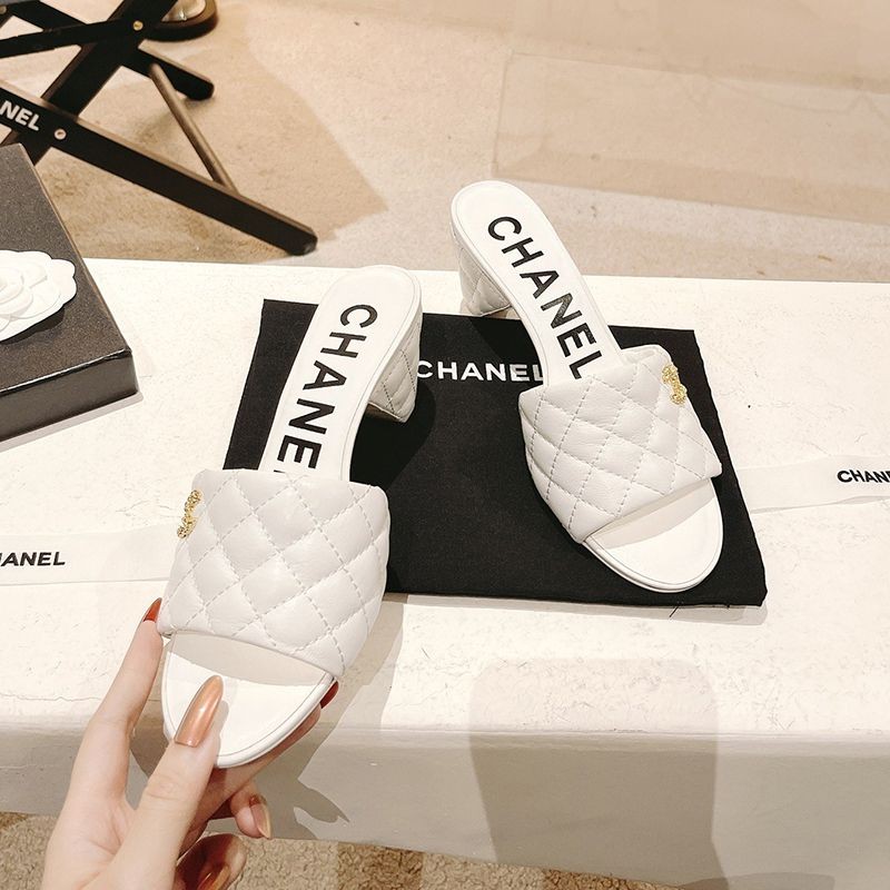 Very popular? New Chanel Coco Mark Sandals Mules Rare Fake shr96561