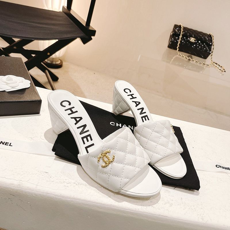 Very popular? New Chanel Coco Mark Sandals Mules Rare Fake shr96561