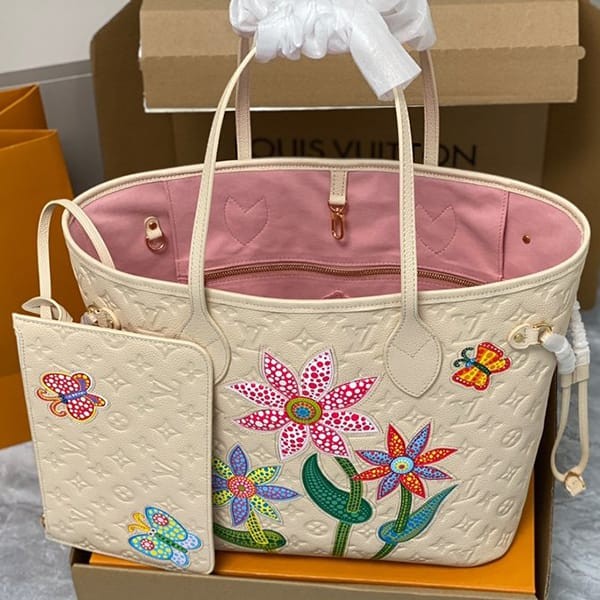 Immediate shipping Louis Vuitton LV x YK Neverfull MM Replica Tote Bag M21733 Immediate shipping Louis Vuitton LV x YK Neverfull MM Replica Tote Bag M21733