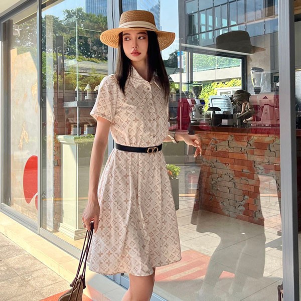 ☆Louis Vuitton☆Monogram shirt dress copy vup98459