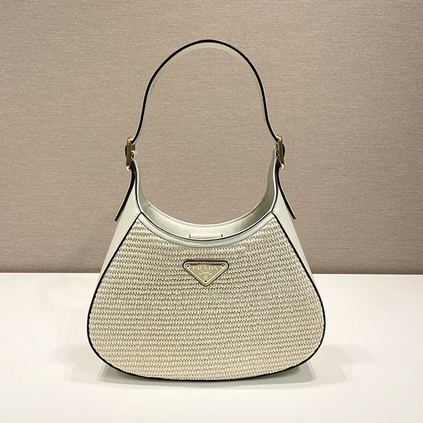 [Very easy to use] Prada replica fabric leather shoulder bag basket bag pua80963