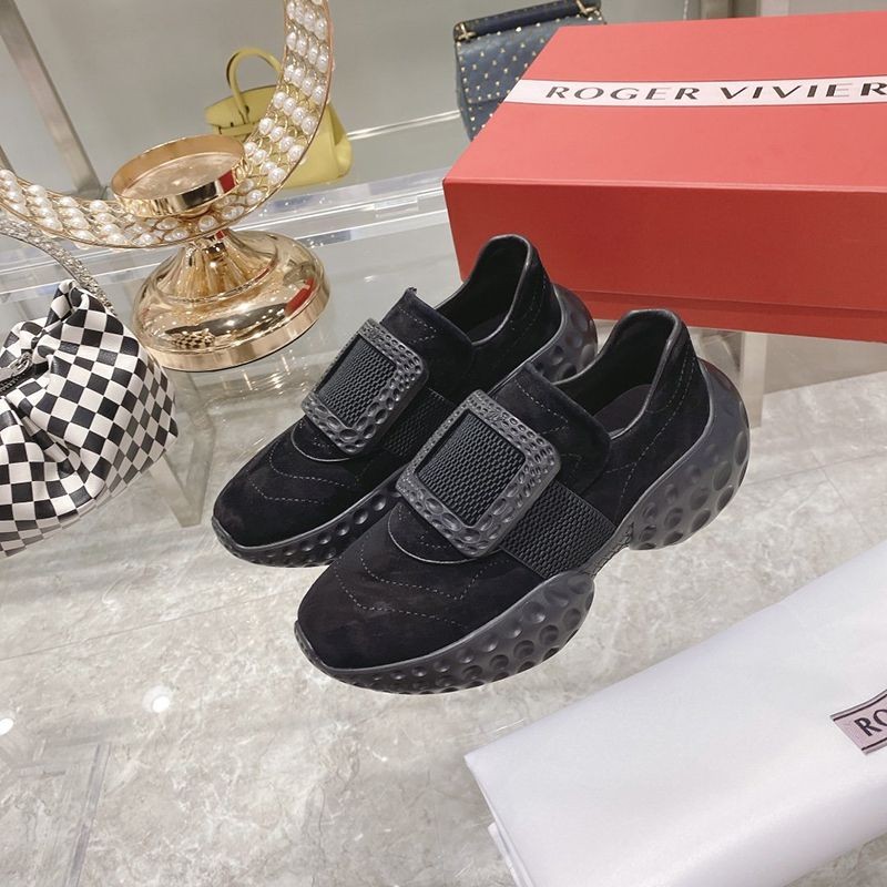 Hard to find [Roger Vivier] Vive Run Light Covered Buckle Sneakers Fake rok74895