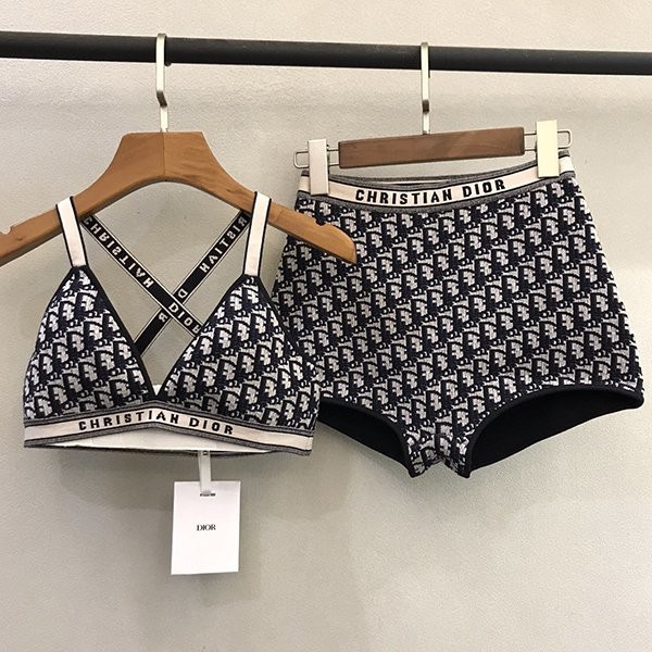 Popular! Dior Bikini Swimsuit Fake Top Dior Oblique des26374