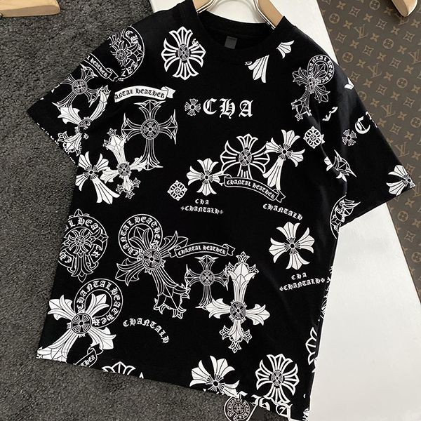 Very popular!! New color available soon ★ Chrome Hearts replica men's T-shirt Horseshoe Kui73278