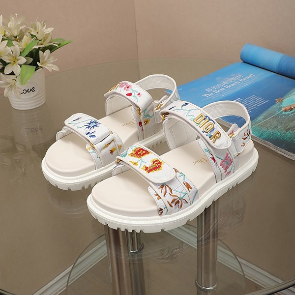 Very popular! Dior Act sandals replica with petite fleur motif ded26316