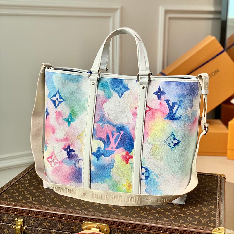 [Not available in Japan] Louis Vuitton Tote Bag Replica Watercolor Monogram M45754