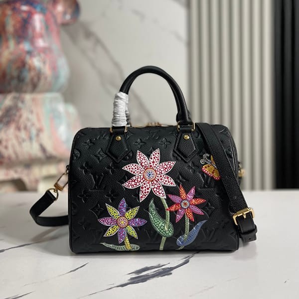 Perfect gift idea: Louis Vuitton collaboration LV x YK Speedy Bandouliere 25 replica bag M46415 Perfect gift idea: Louis Vuitton collaboration LV x YK Speedy Bandouliere 25 replica bag M46415