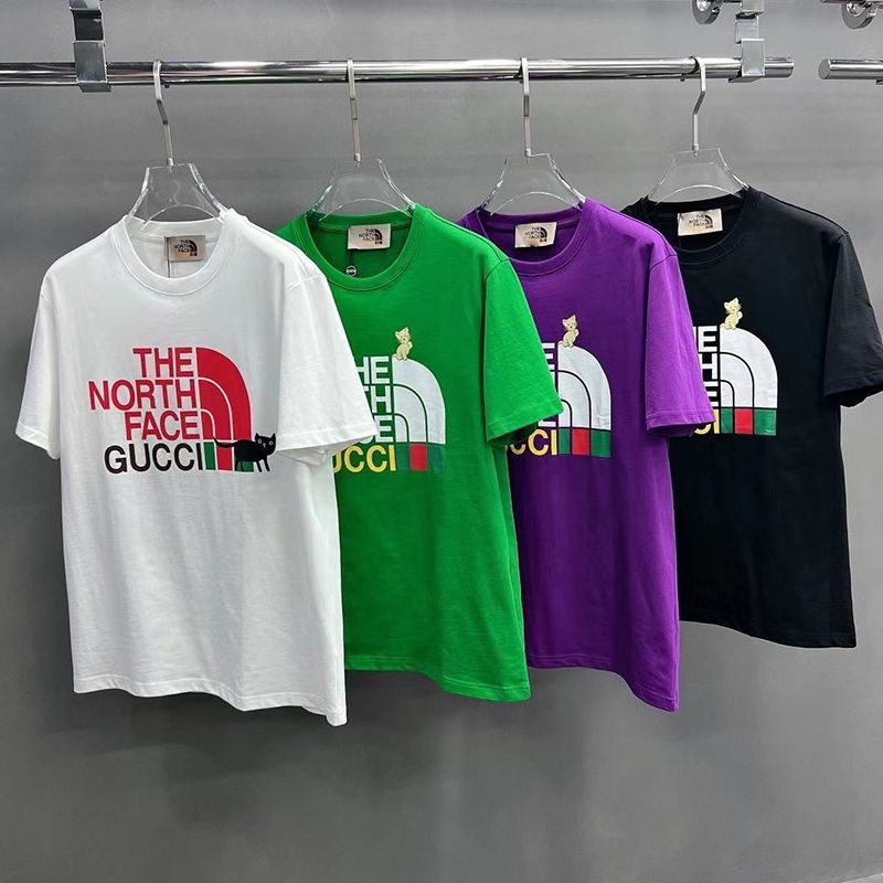 Very popular: Gucci x North Face collaboration short-sleeved T-shirt replica guh57850 Very popular: Gucci x North Face collaboration short-sleeved T-shirt replica guh57850