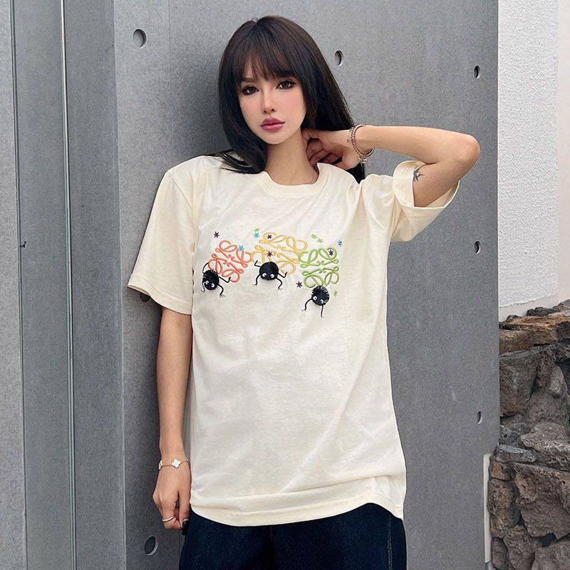 Free shipping Loewe copy "Spirited Away" Susuwatari Anagram T-shirt (cotton) loc51628 Free shipping Loewe copy "Spirited Away" Susuwatari Anagram T-shirt (cotton) loc51628