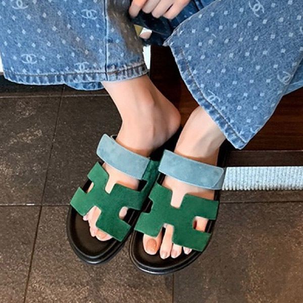 Immediate shipping [Hermes] Chypre Sandals Replica ero61814