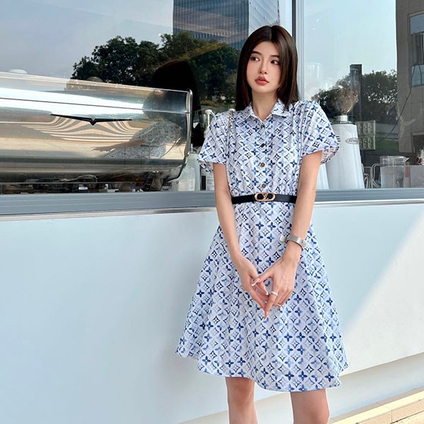 ☆Louis Vuitton☆Monogram shirt dress replica vun79980