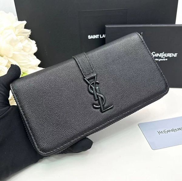 Autumn/Winter Sale Saint Laurent Zip Around Wallet Cassandra Long Wallet Sau31906