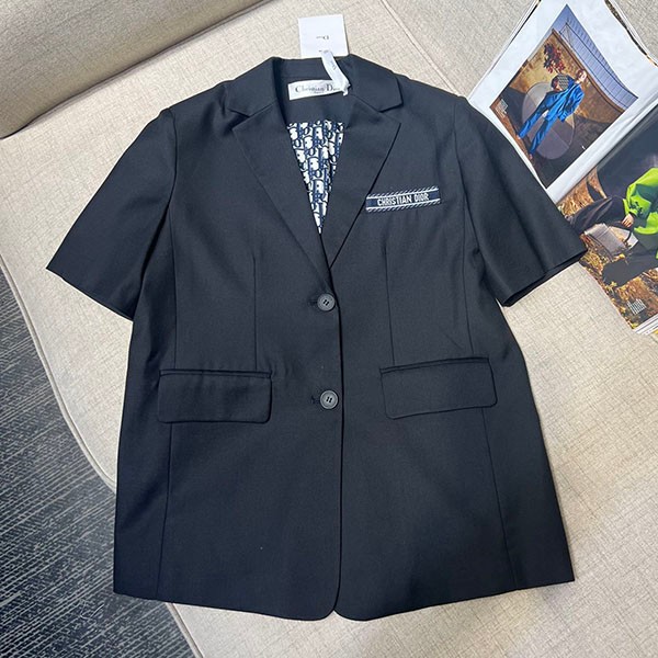 Attention ★ Dior Oblique short sleeve jacket replica der74114