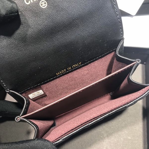 Sold out Chanel Classic Coin Purse Replica Wallet Black SHV08600