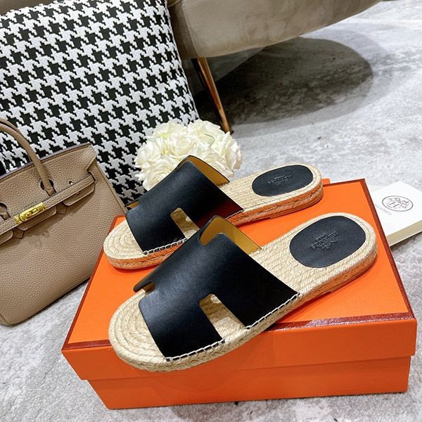 Extremely popular worldwide? Hard to find! Hermes Antigua espadrille sandals replica in 2 colors ert25489