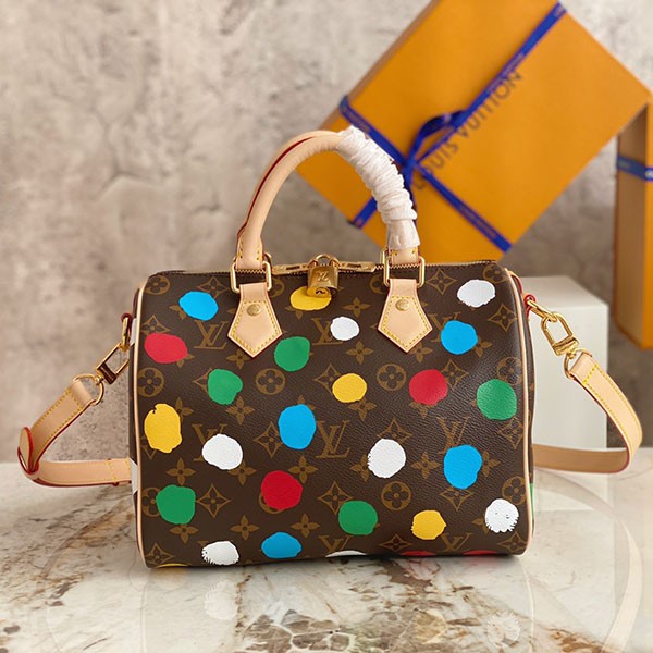 Louis Vuitton x Yayoi Kusama LV x YK Replica Speedy Bandouliere 25 M46433 Louis Vuitton x Yayoi Kusama LV x YK Replica Speedy Bandouliere 25 M46433