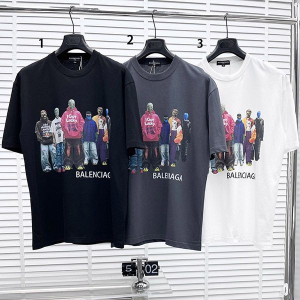 No.1 Popular Balenciaga T-shirt Copy Cotton Short Sleeve bae83761