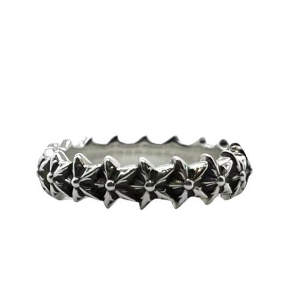 Cute Chrome Hearts CH◆STAR Eye-catching Silver Ring Kun17936