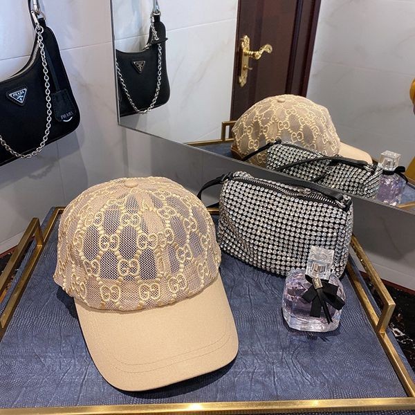 Rare Gucci GG embroidered baseball cap replica guo42287
