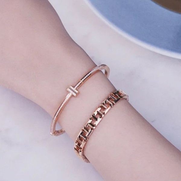 Express delivery Tiffany Venetian bracelet replica 18K pink gold Tiq55698