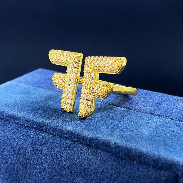 Fendi FF logo ring replica fex56774