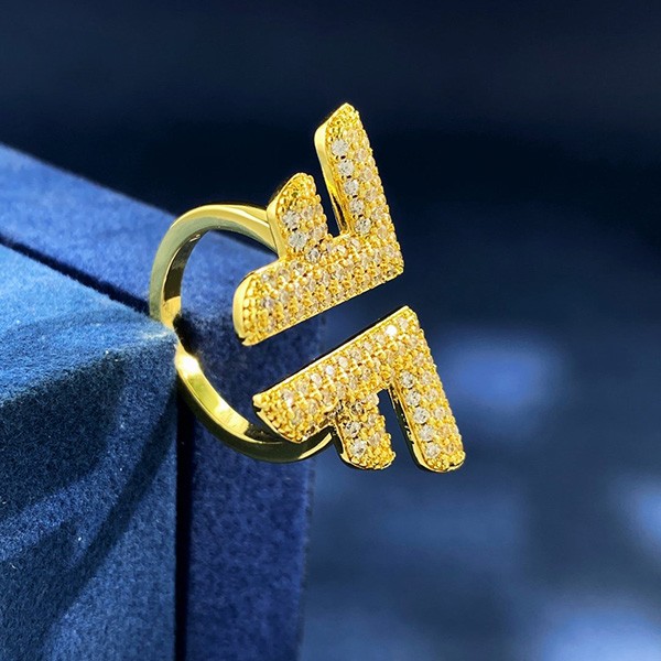 Fendi FF logo ring replica fex56774