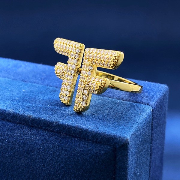 Fendi FF logo ring replica fex56774